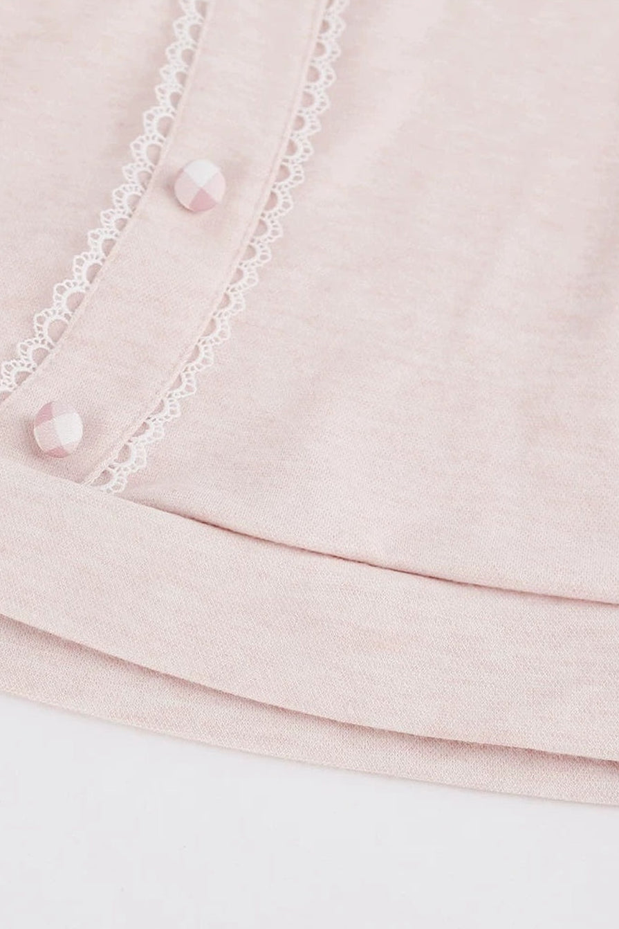 Top rosa femminile + gonna a balze a quadri