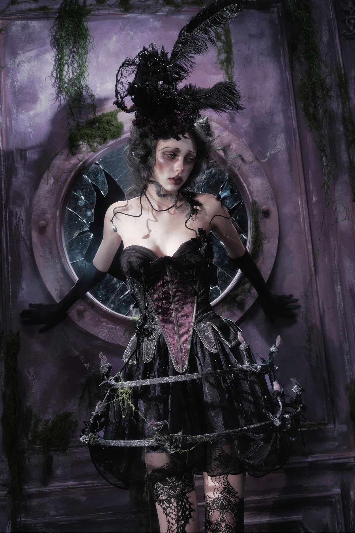 Gothic Soul-Catching Lantern Skirt