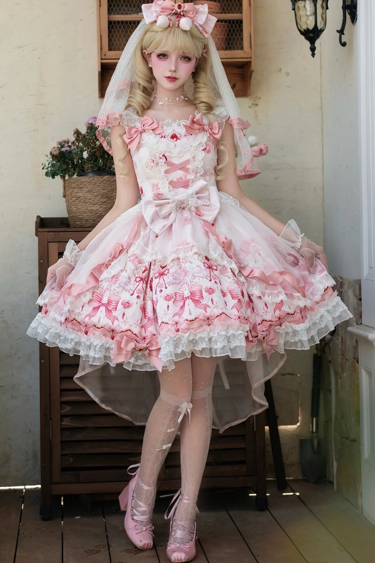 Strawberry Cupid Bunny Lolita-Accessoire