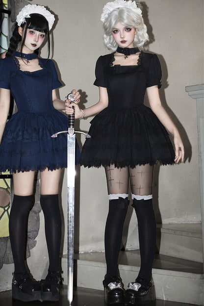 Dark Gothic Maid Lolita Set