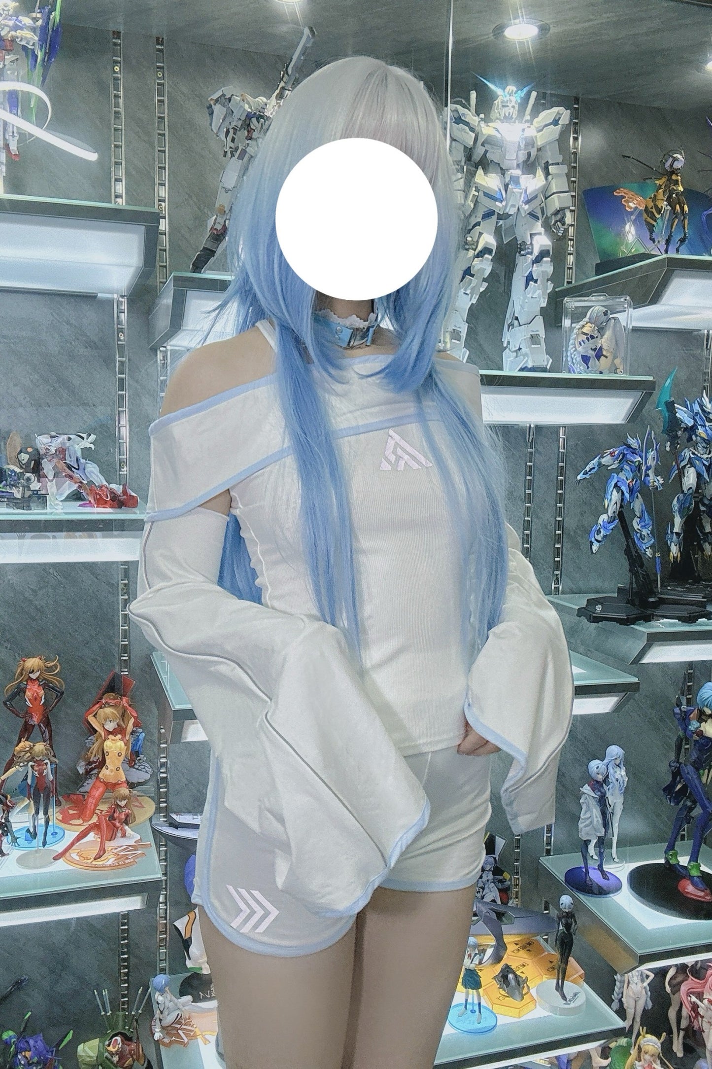 Reflective Mechanical Cami & Blouse Set