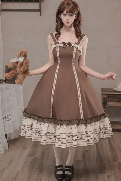 Bedrucktes Rüschenkleid- und Hemd-Set