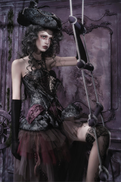 Gothic Purple Corset Dress