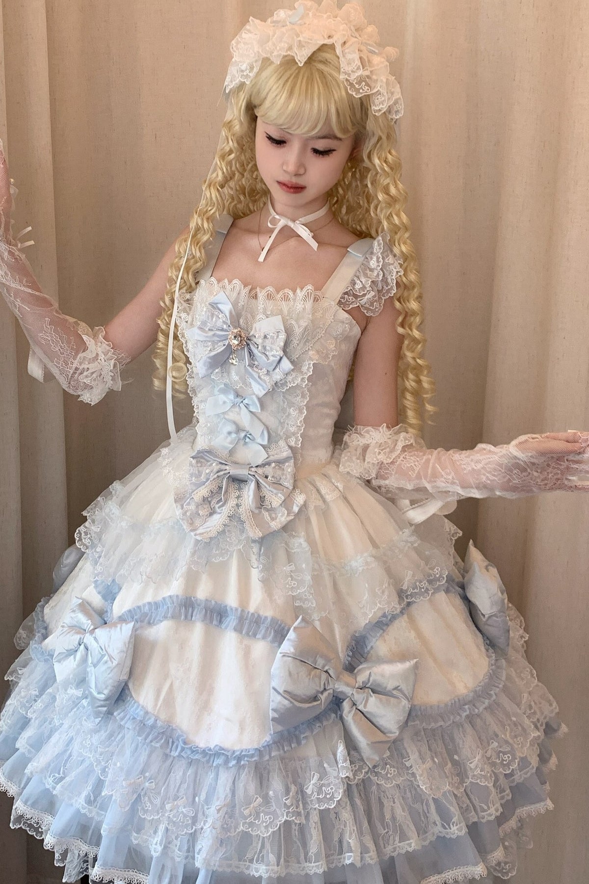 Cotton Candy Ribbon Princess Dress