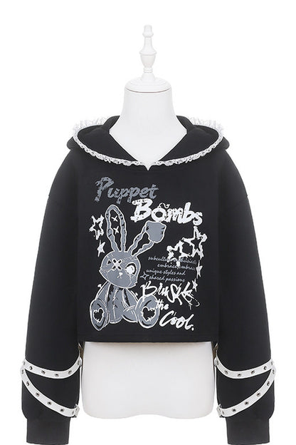Long Eared Rabbit Sweatshirt And Cake Skirt Set-Up