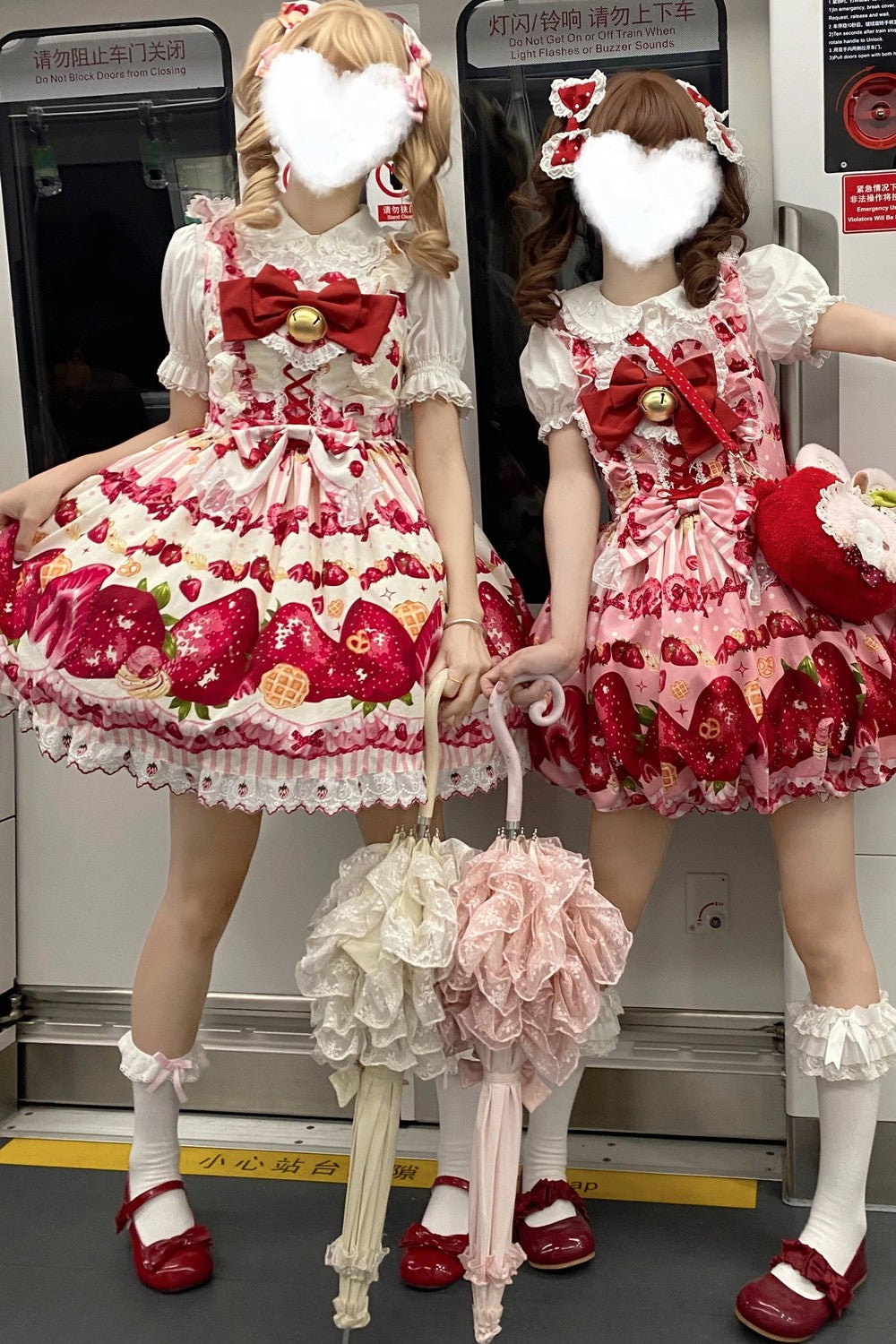 スイートストロベリーロリータドレス