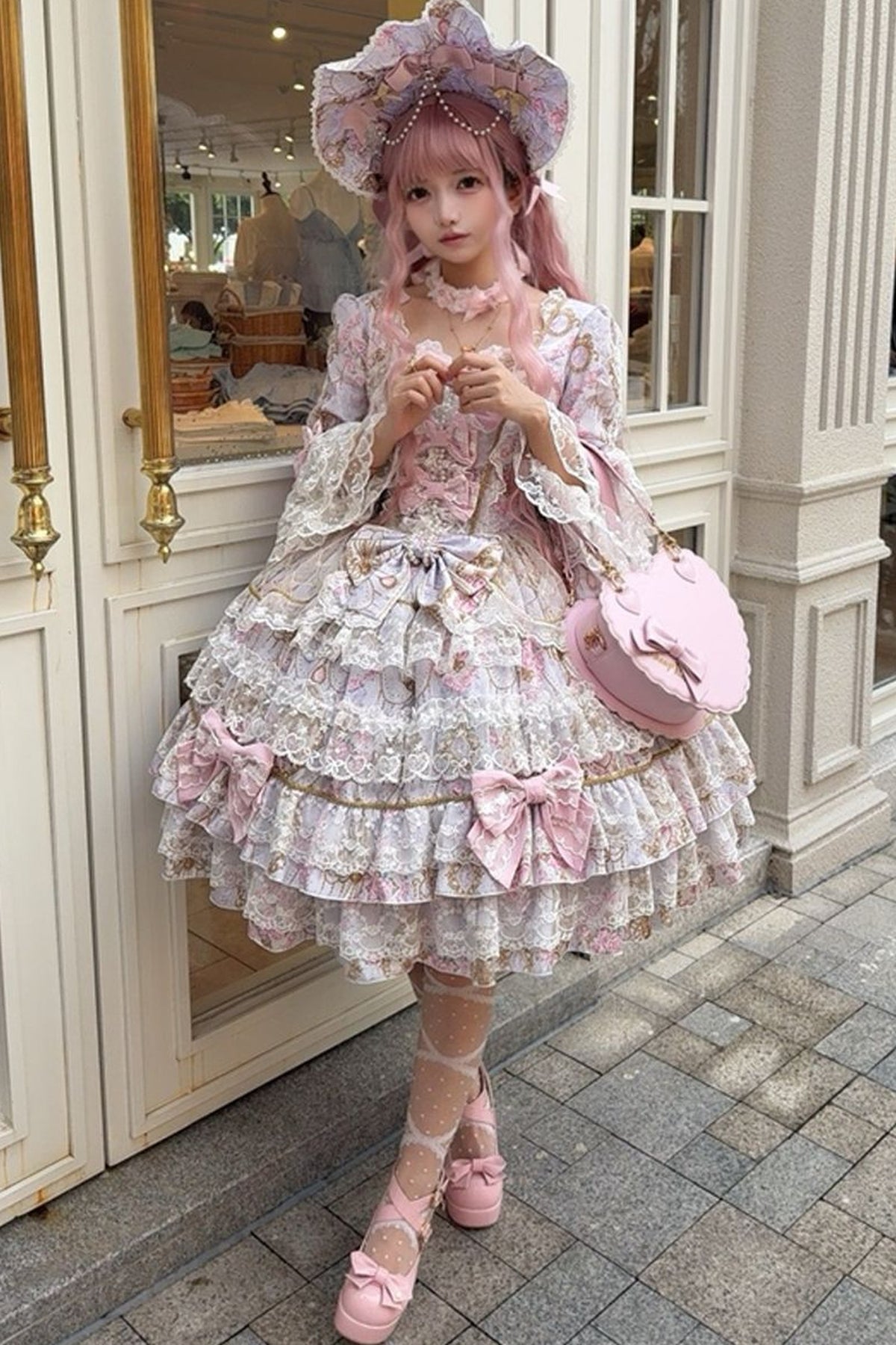 Long-Sleeved Candlestick Dress