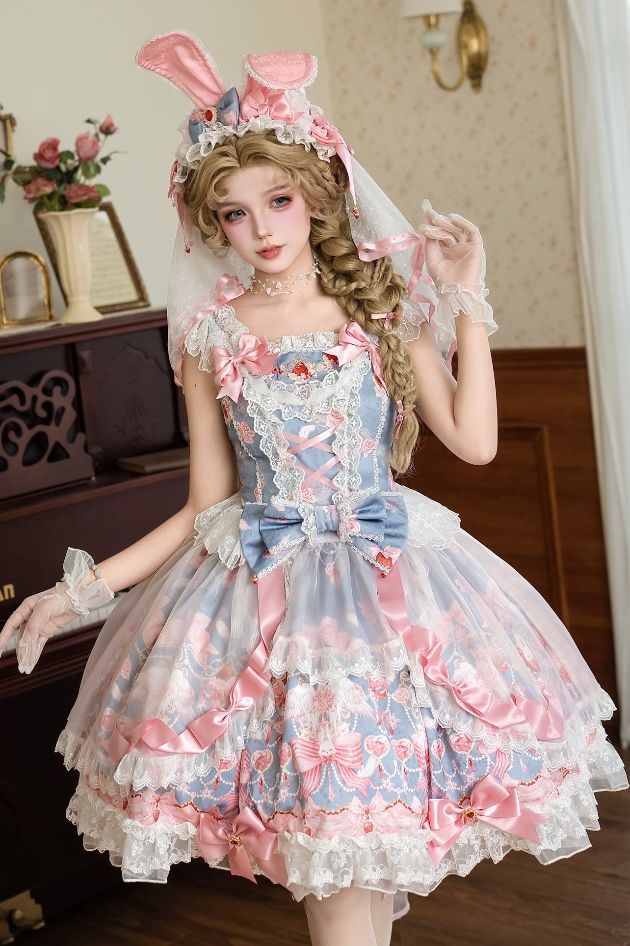 Strawberry Cupid Bunny Lolita-Accessoire