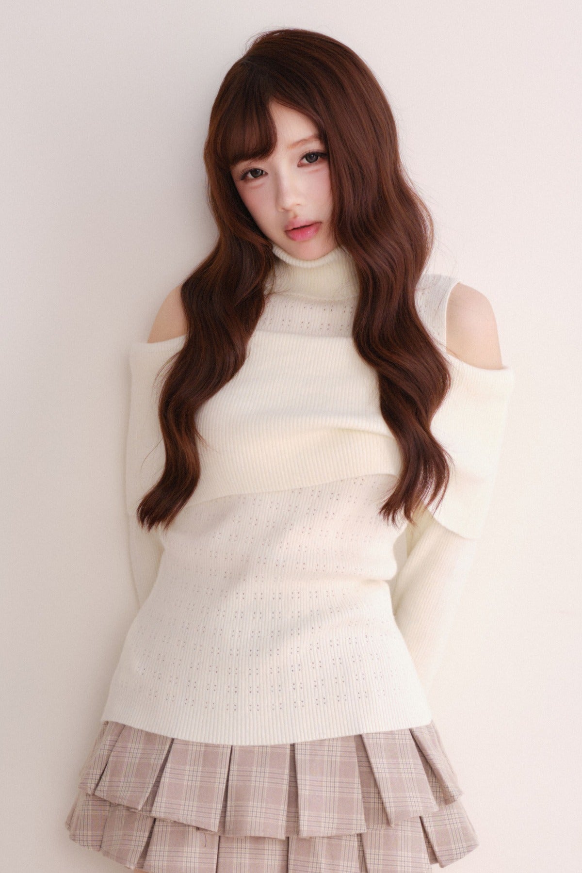 Off-Shoulder Shawl Pullover Sweater