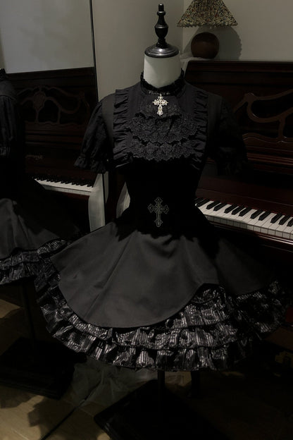 Dark Flame Princess Gothic Lolita Separates Dress Set