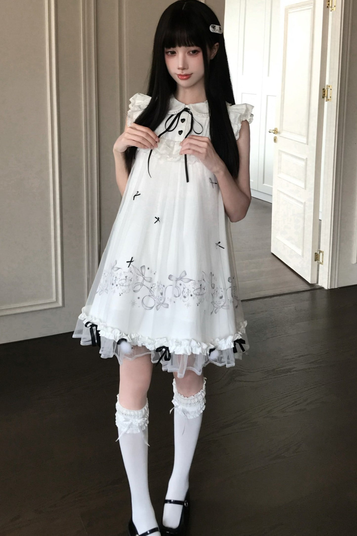 月うさぎプリンセスドールワンピース