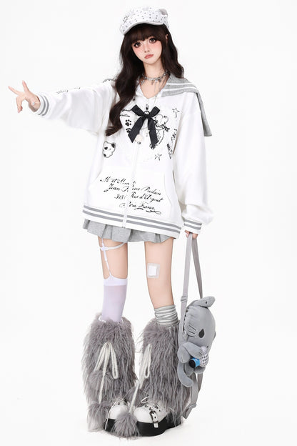 Cat Ear Lace Bow Jacket