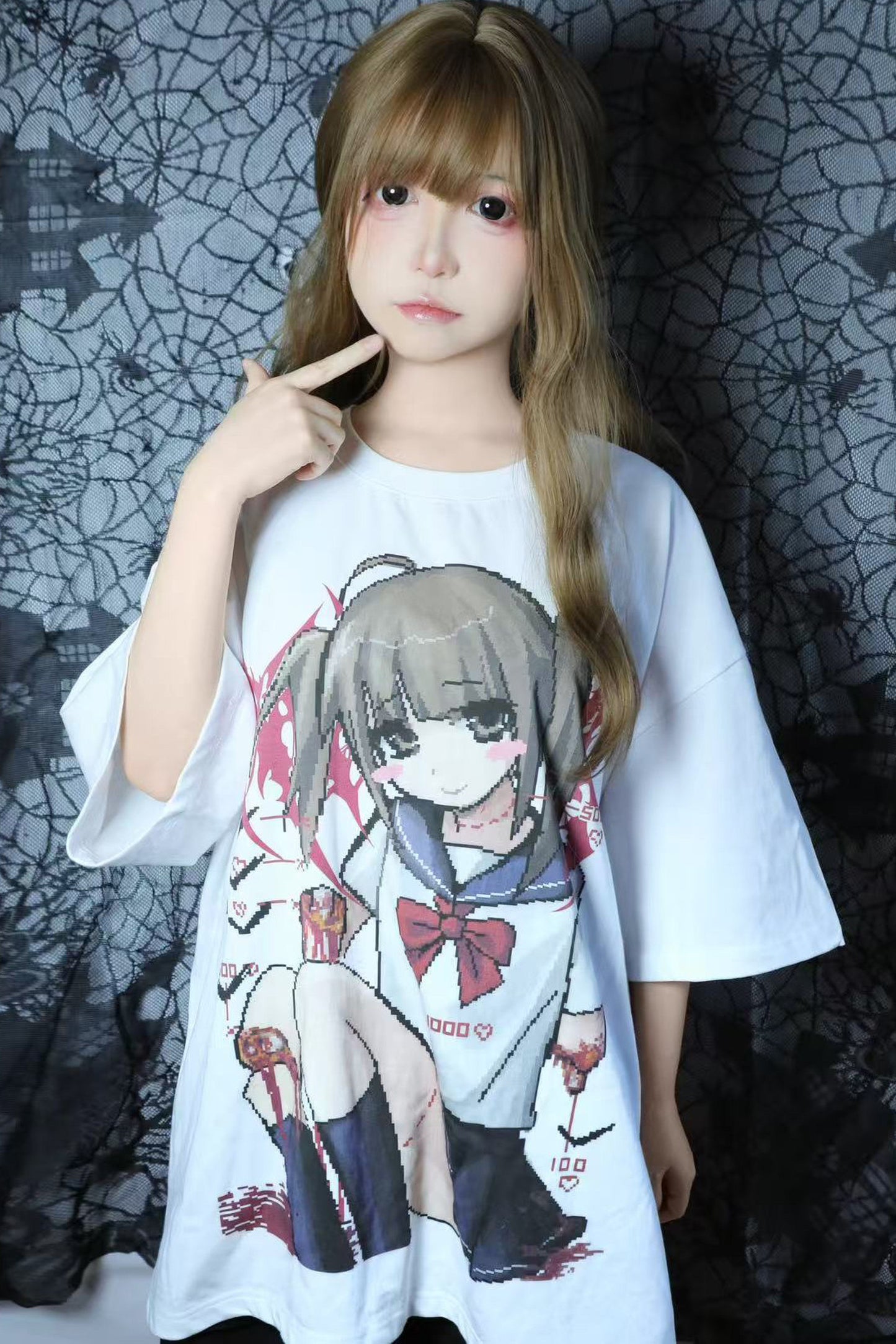 サブカル二次元少女Tシャツ