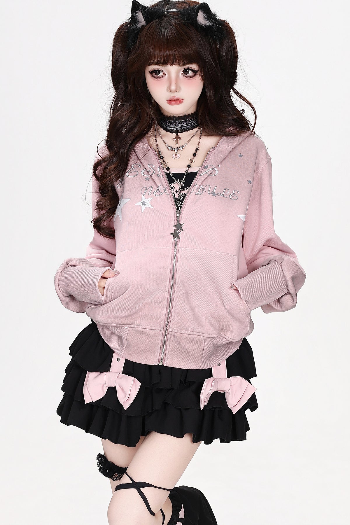 Short Star Zipper Jacket