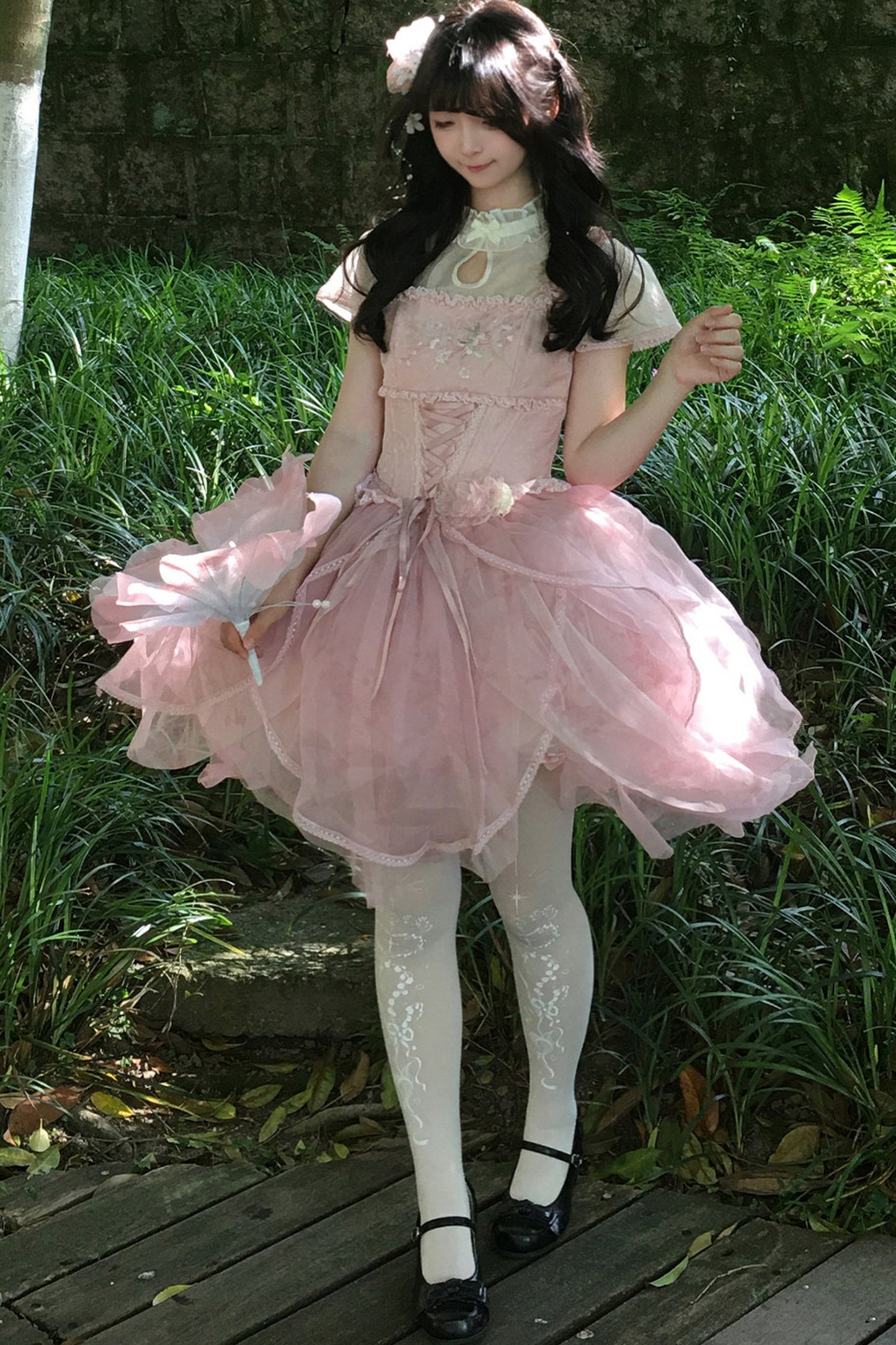 Robe de princesse chinoise romantique + accessoires