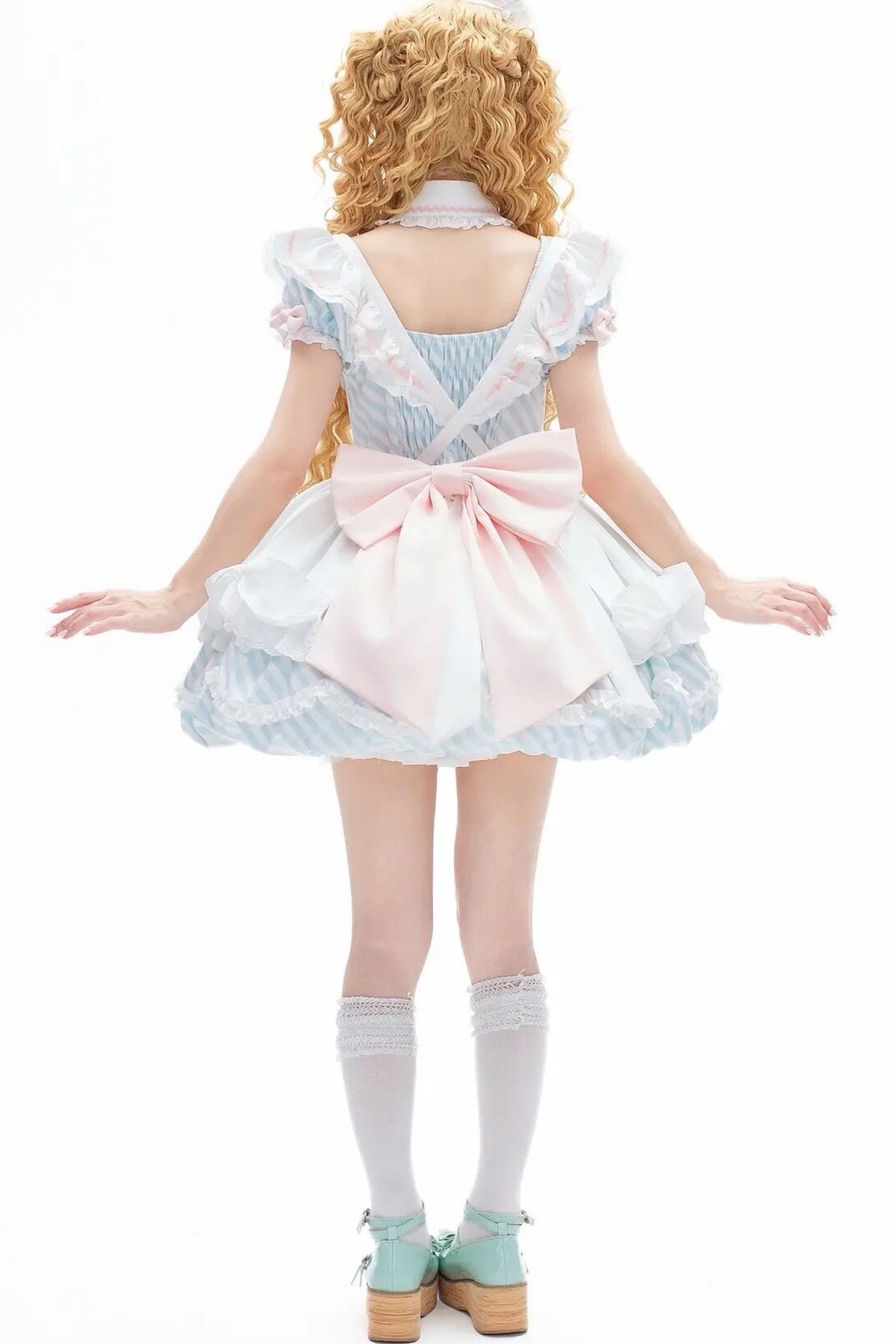 Ensemble robe Lolita à fleurs et chien