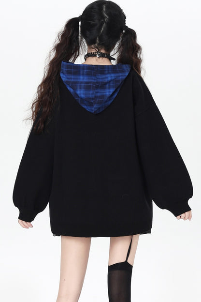 Punk-Puppen-Oversize-Hoodie