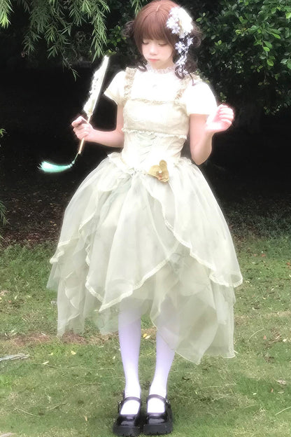 Robe de princesse chinoise romantique + accessoires