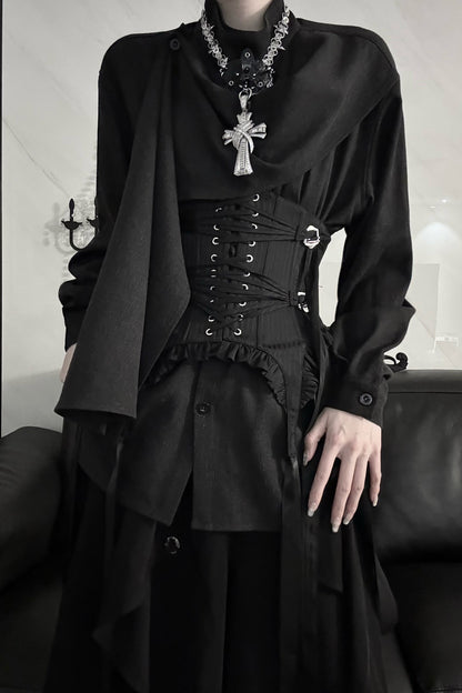 Irregular Spliced Design Shirt