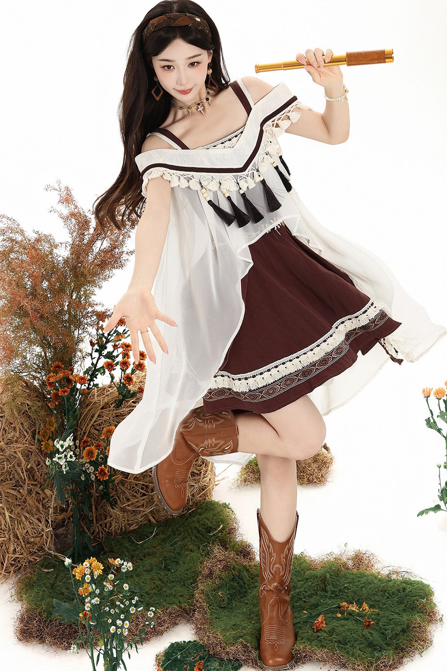 Uncharted Wasteland Lolita Dress+ Shawl