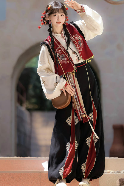 Ethnic Vest and Pants Set-Up