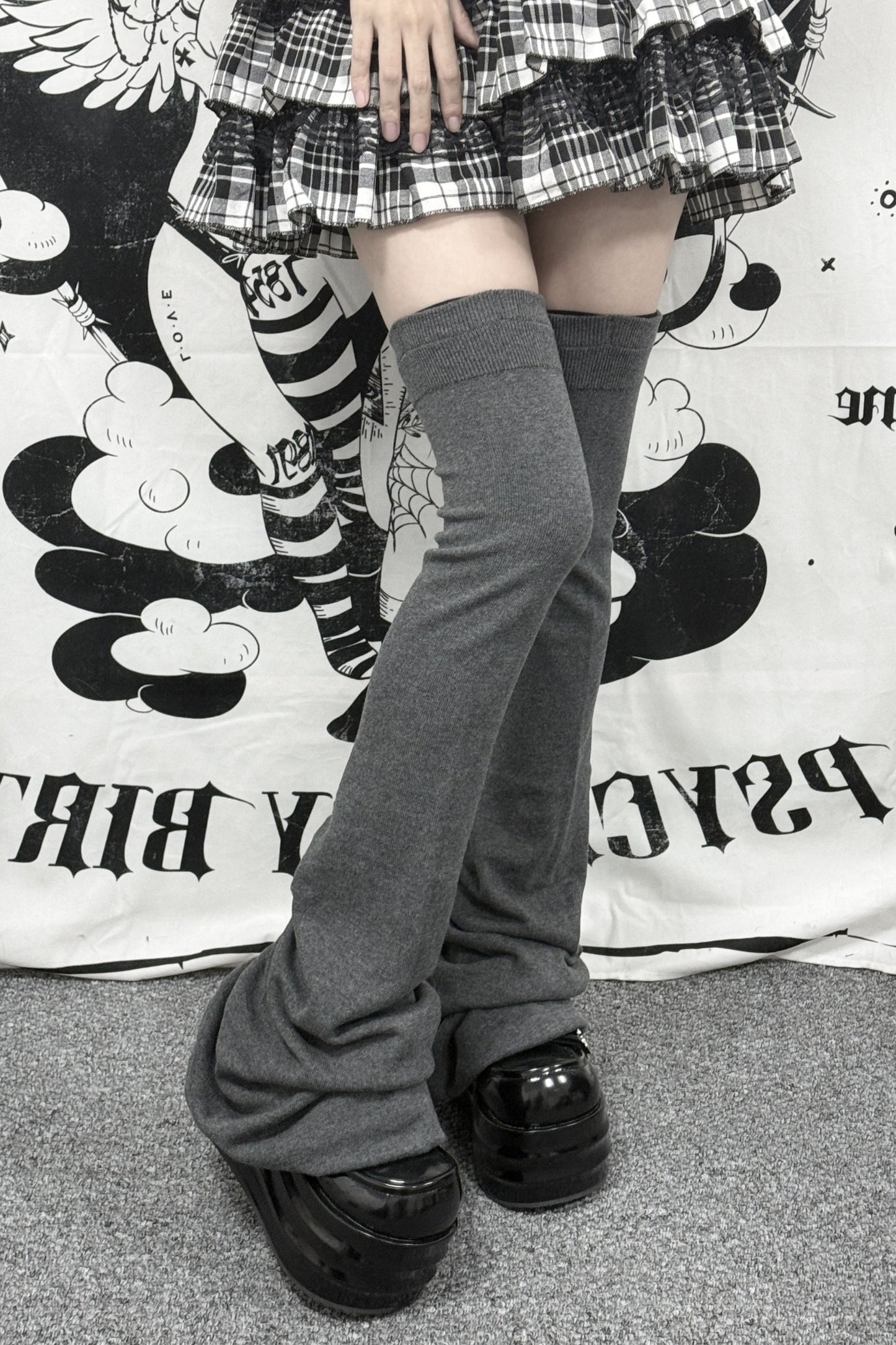 Thick Pleated Over-The-Knee Leg Warmers