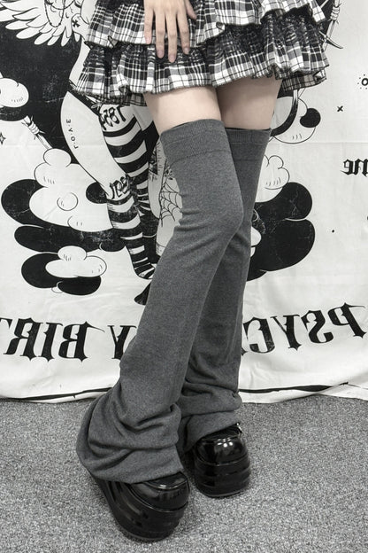 Thick Pleated Over-The-Knee Leg Warmers
