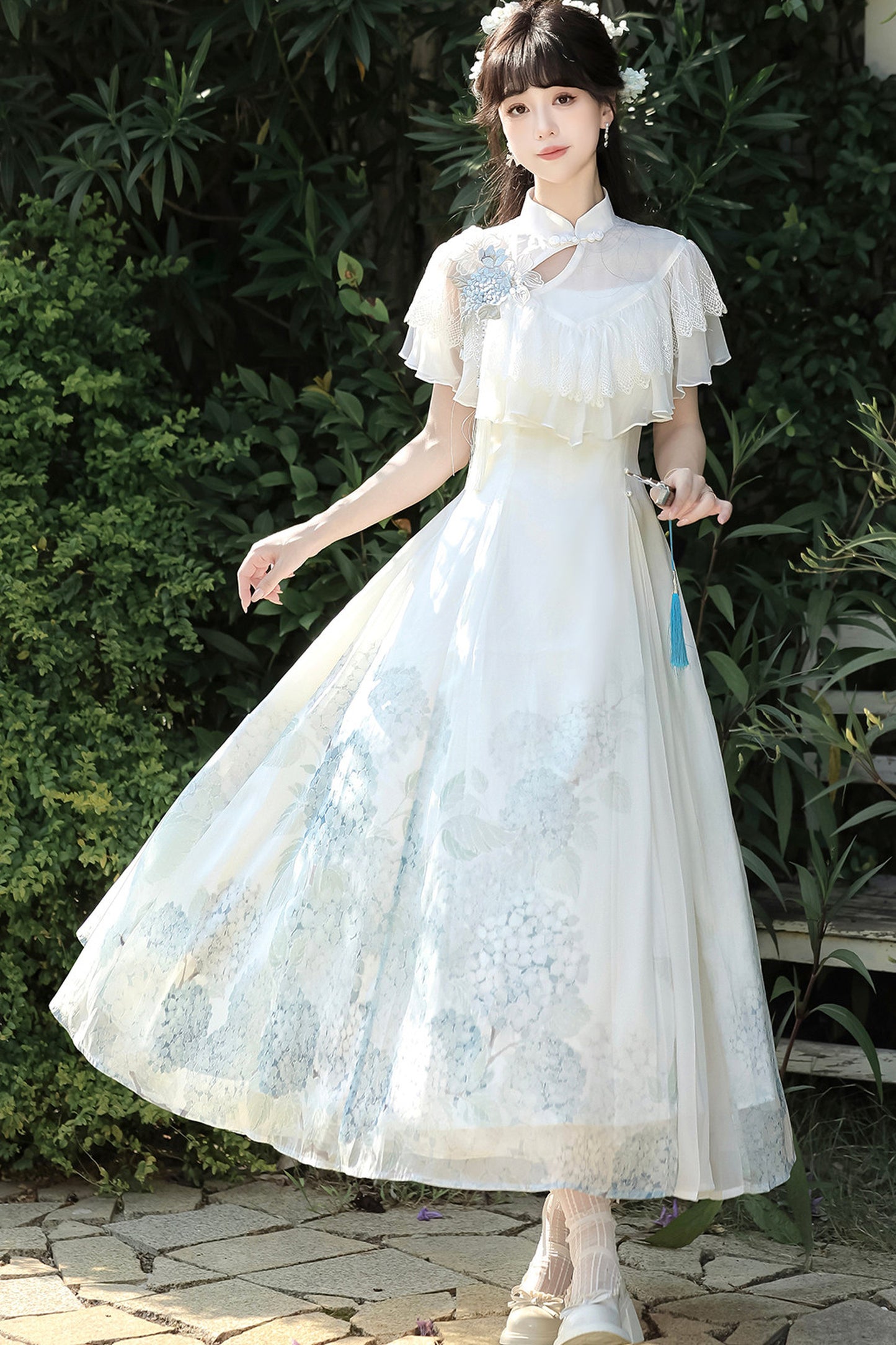 紫陽花チャイナプリンセスドレス
