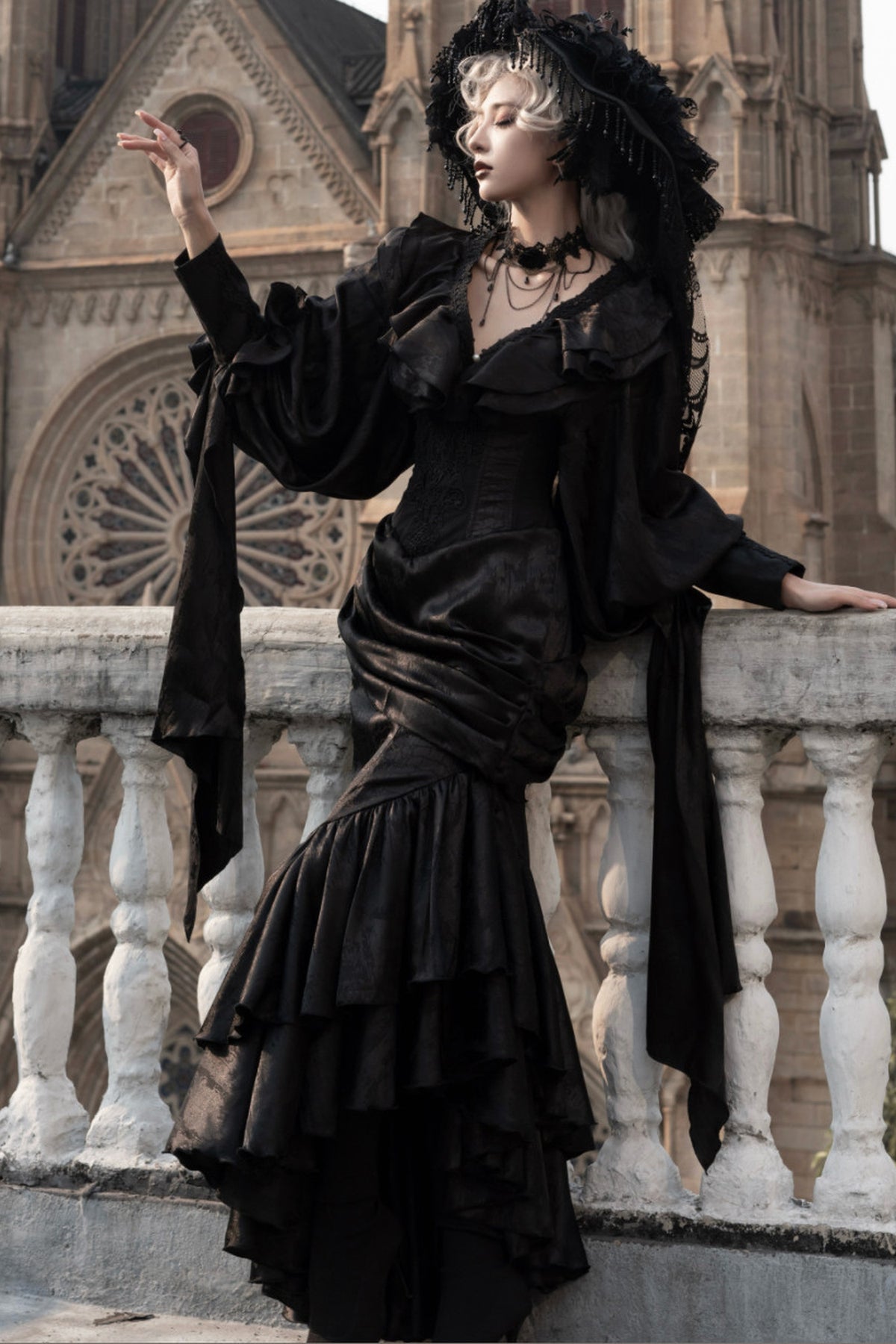 Oracle V-Neck Batwing Blouse