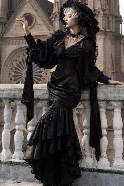 Oracle V-Neck Batwing Blouse