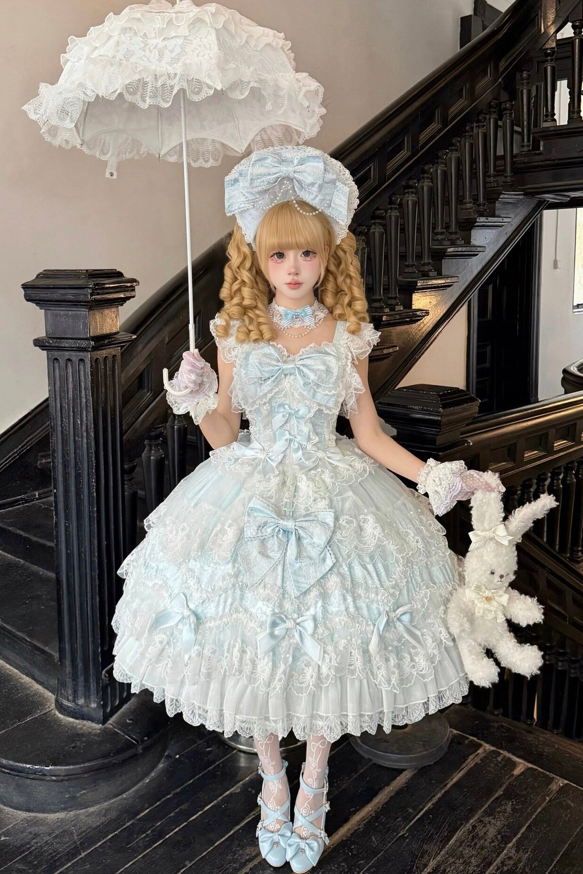 Light Floral Wedding Jsk Dress