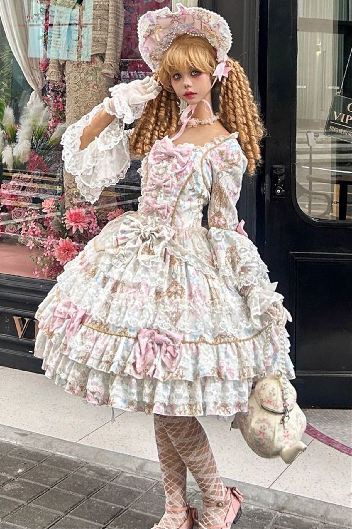Long-Sleeved Candlestick Dress