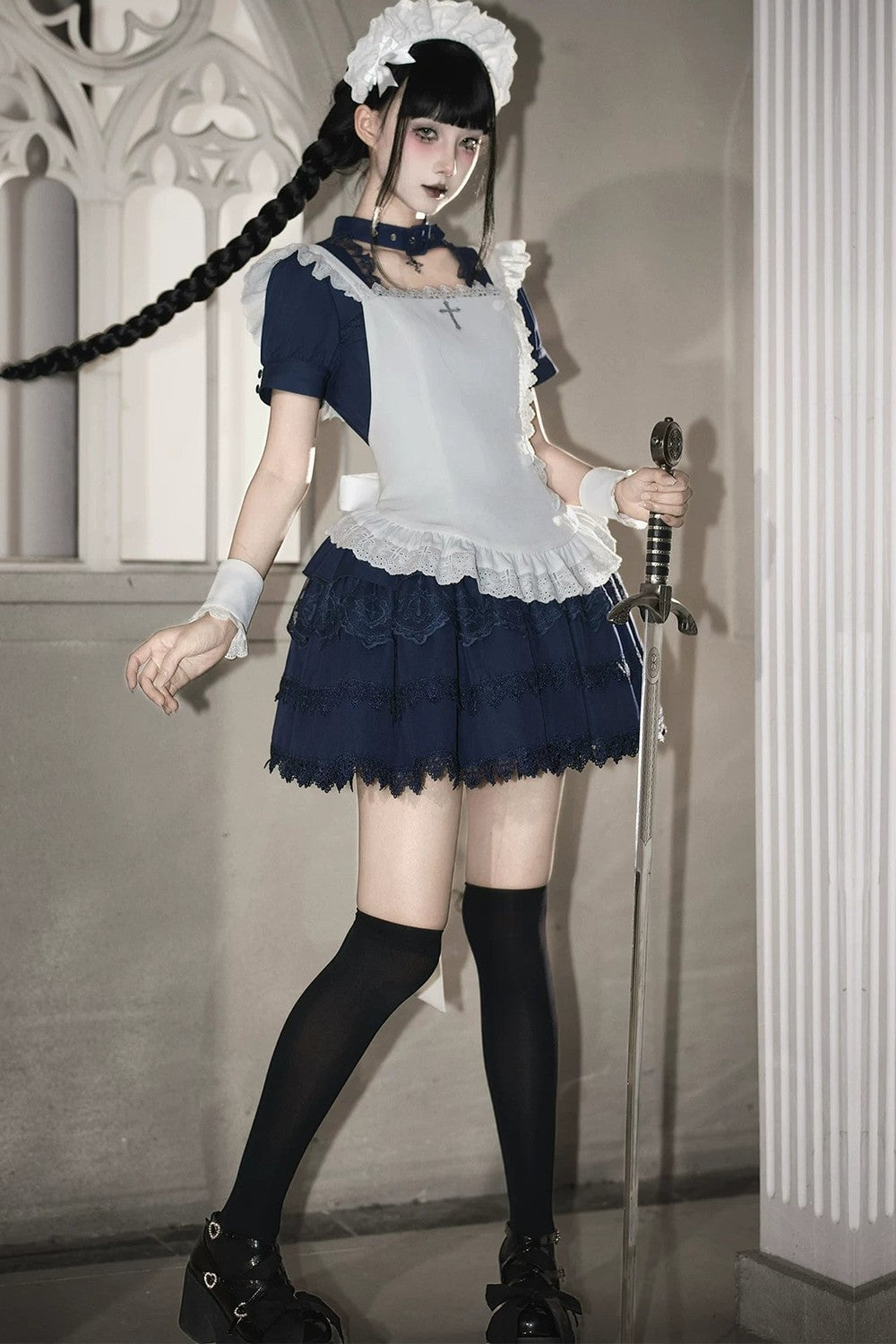 Dark Gothic Maid Lolita Set