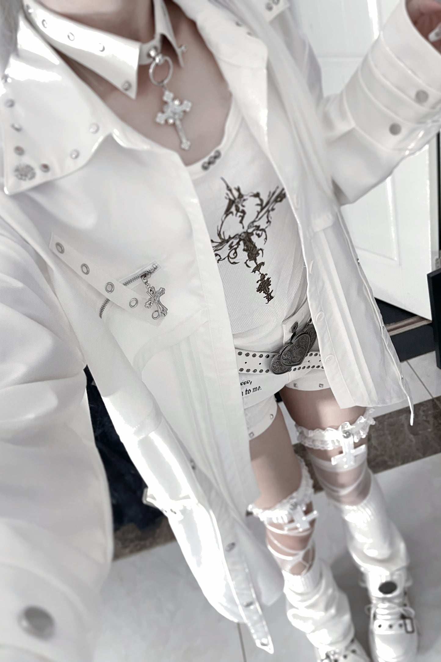 Fashion-Forward Long-Sleeve Shirt + Necktie