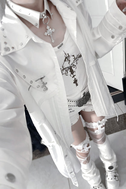 Fashion-Forward Long-Sleeve Shirt + Necktie