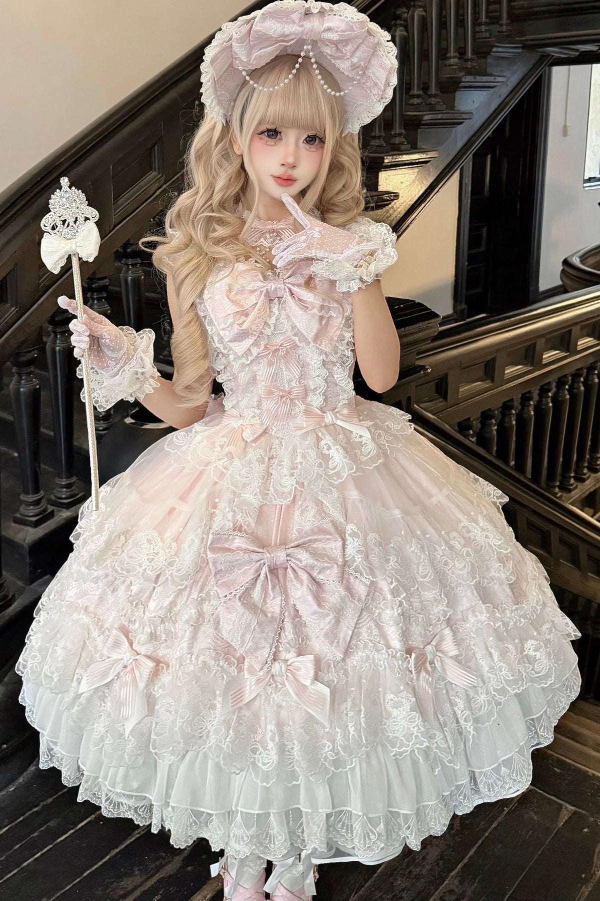 Light Floral Wedding Jsk Dress
