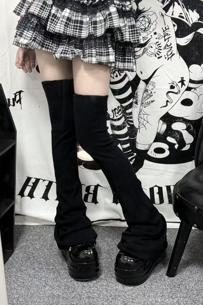 Thick Pleated Over-The-Knee Leg Warmers