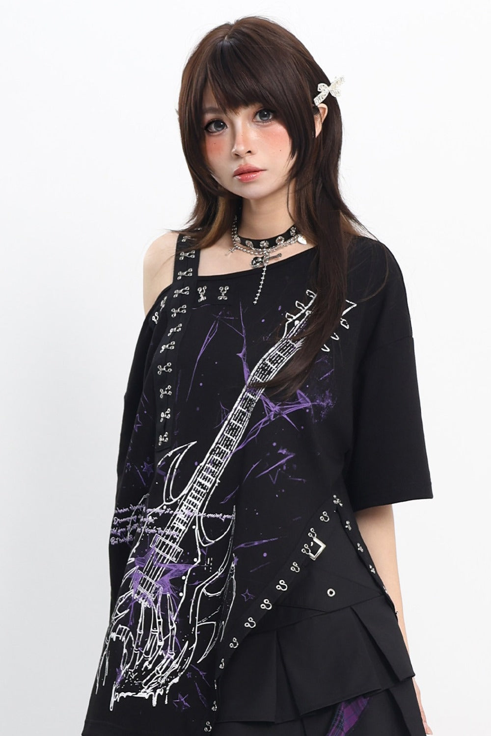 Cat Irregular Loose T-shirt
