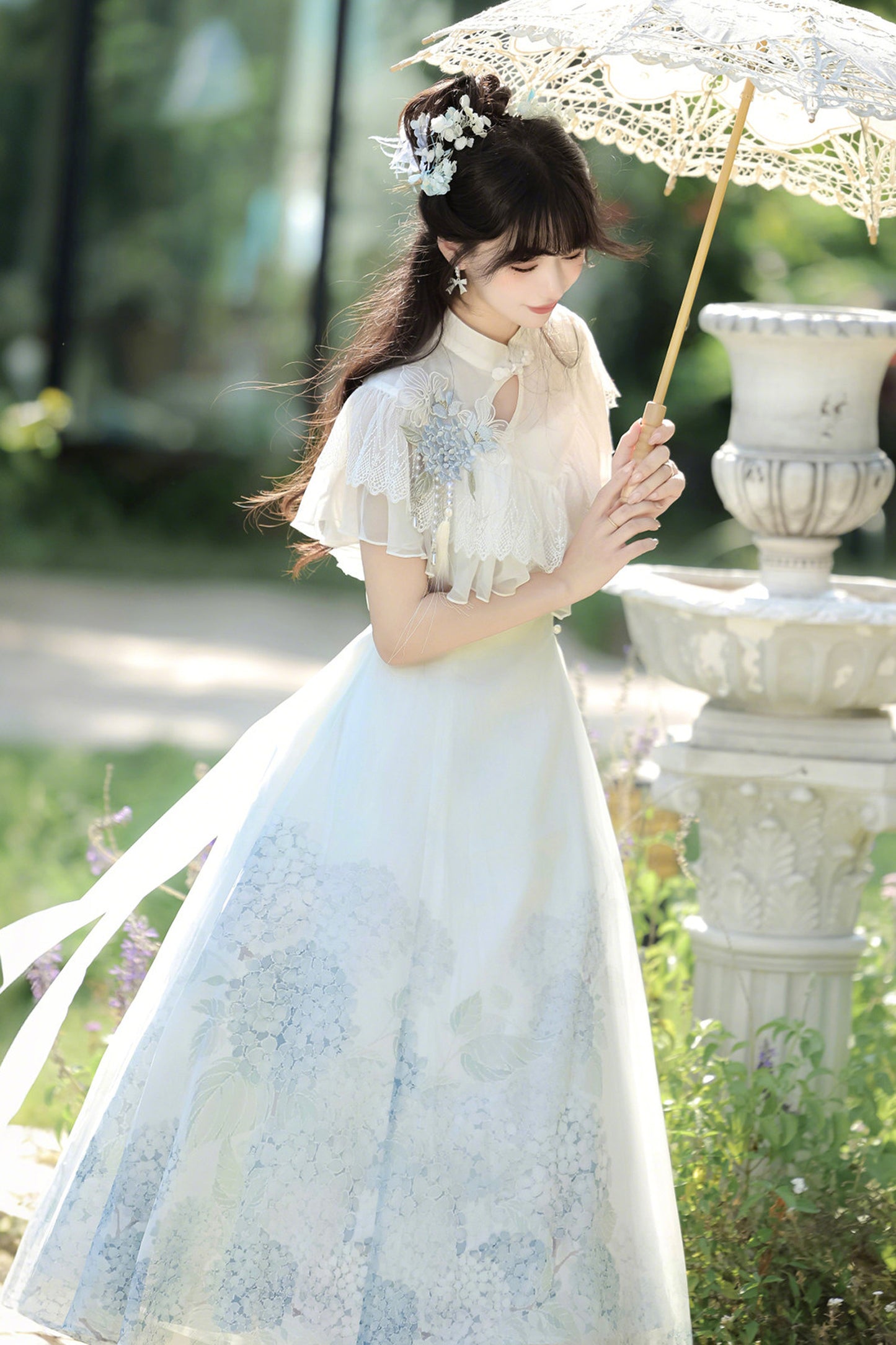 紫陽花チャイナプリンセスドレス
