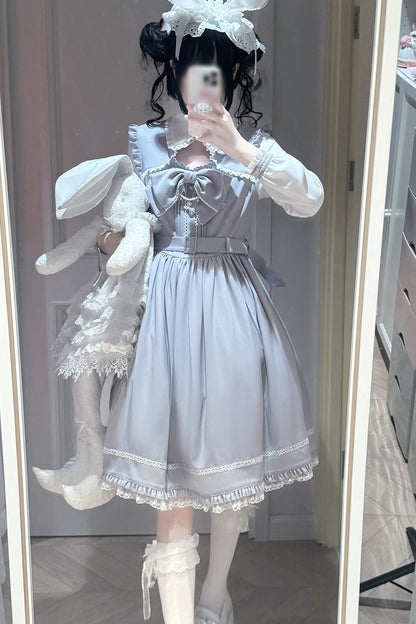 Moonlight Trio Lace Bow Dress