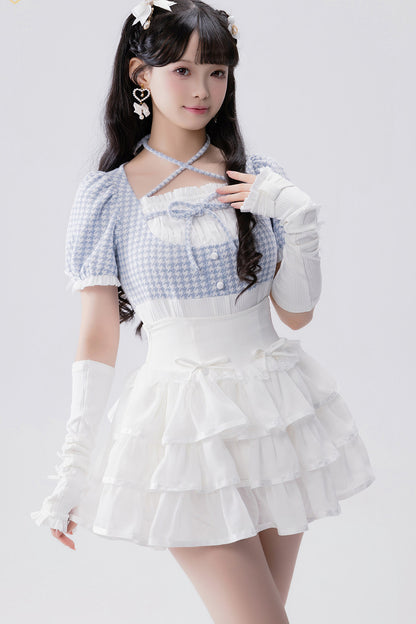 Conjunto idol con volante de estilo muñeca