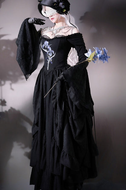 Gothic Embroidered Lolita Dress Set
