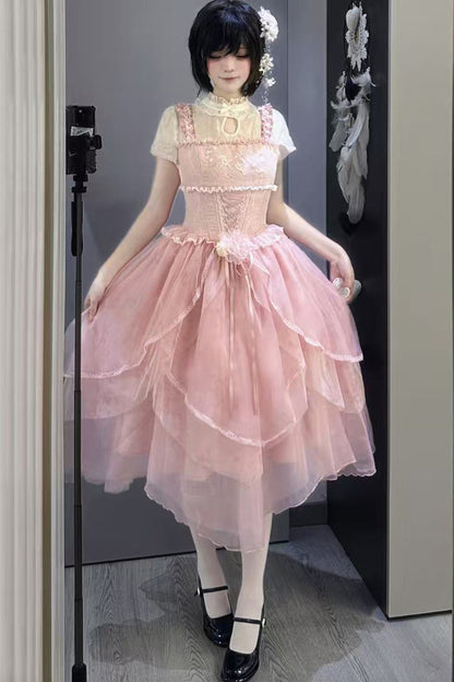 Robe de princesse chinoise romantique + accessoires