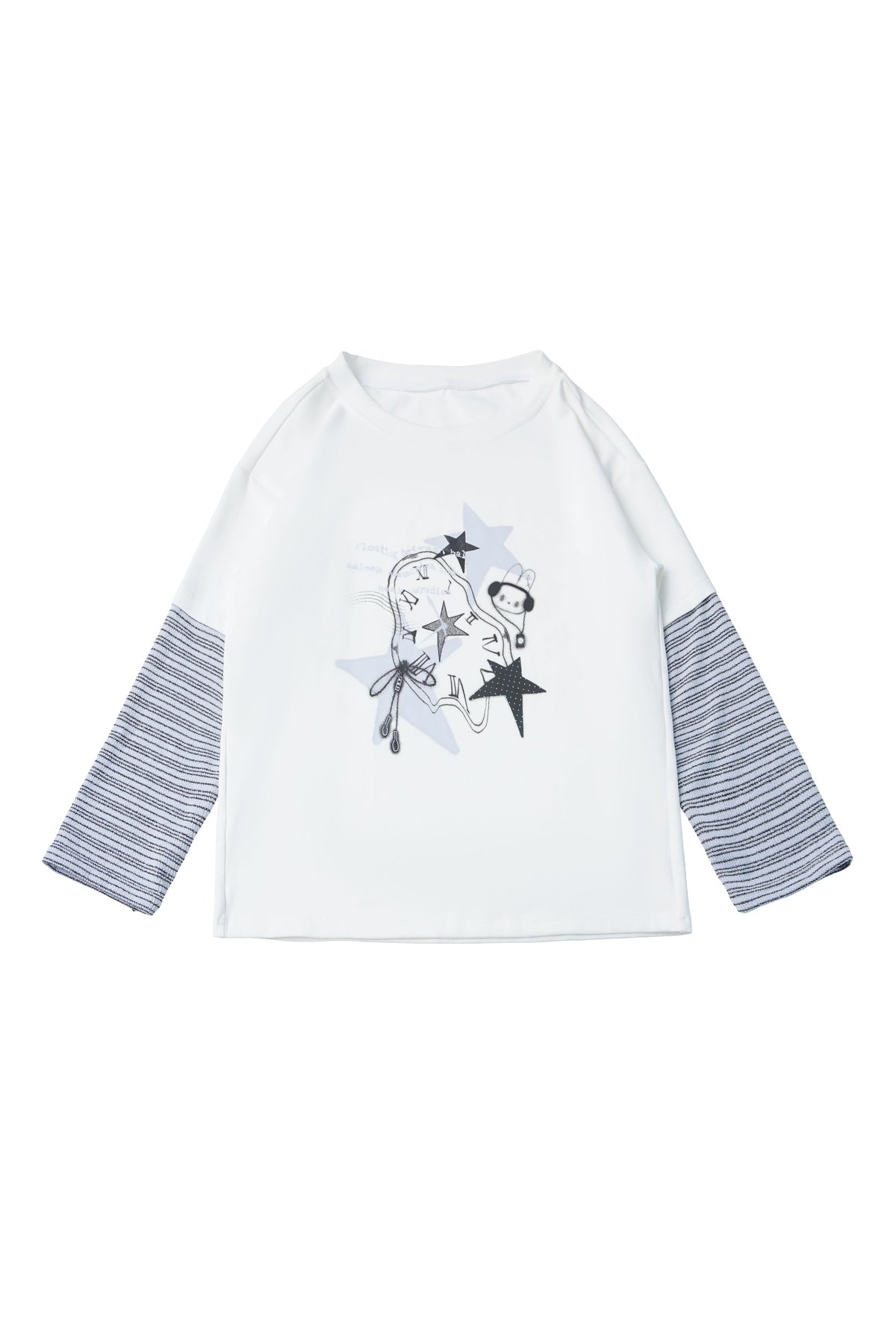 Graffiti Overalls and Striped Top Set-Up