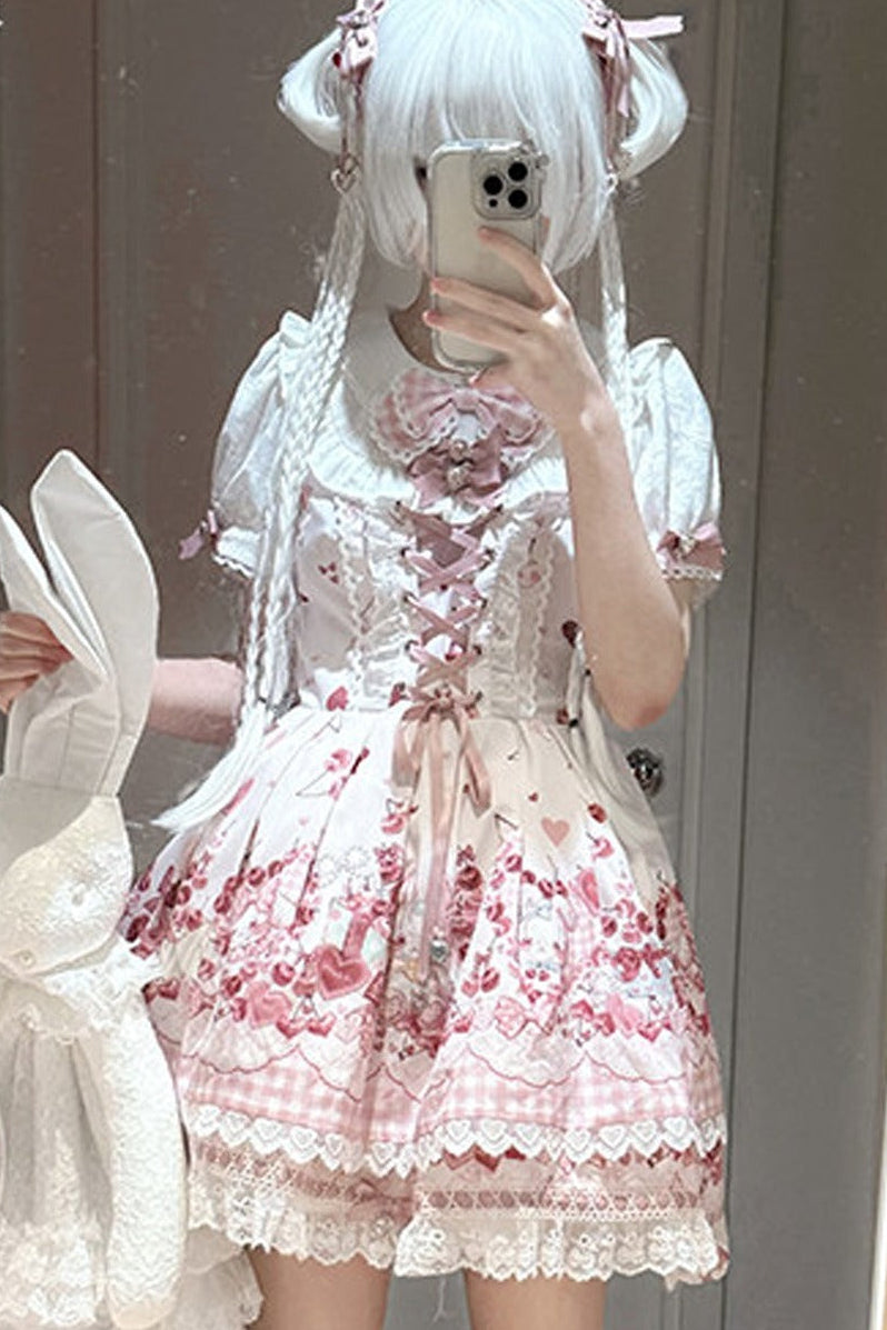 Cherry Bunny Lolita Skirt+Top