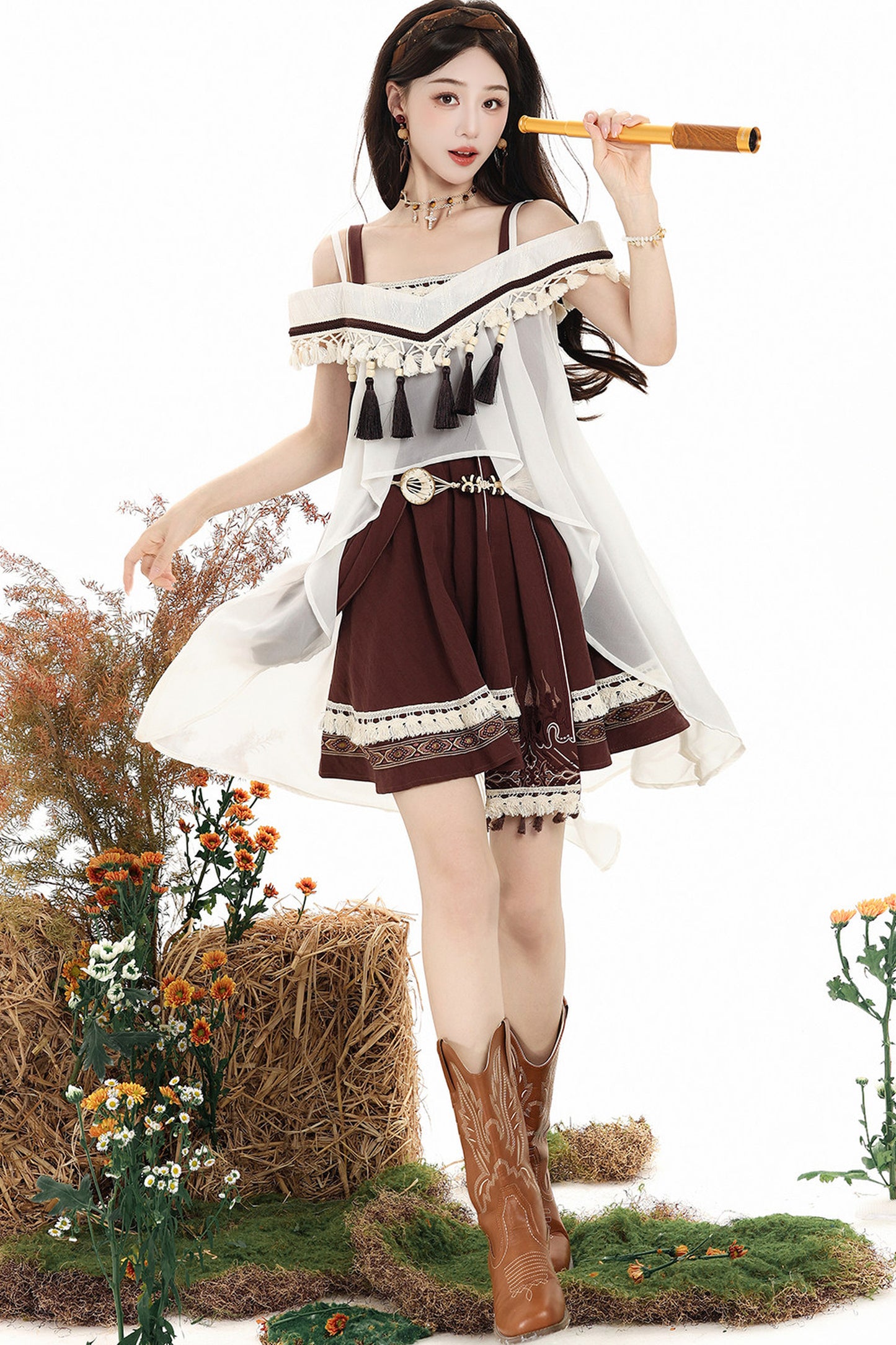 Uncharted Wasteland Lolita Dress+ Shawl