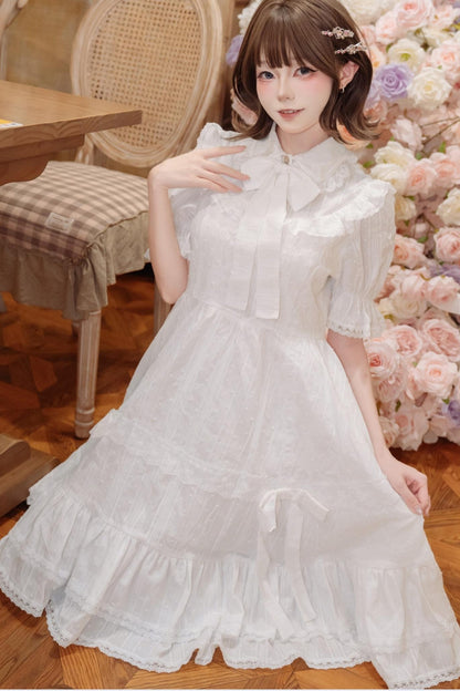 White Lace Lolita Dress
