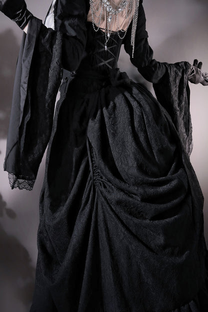 Gothic Embroidered Lolita Dress Set