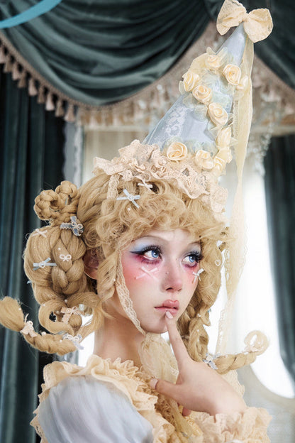 French Rococo Cream Cake Cookie Hat