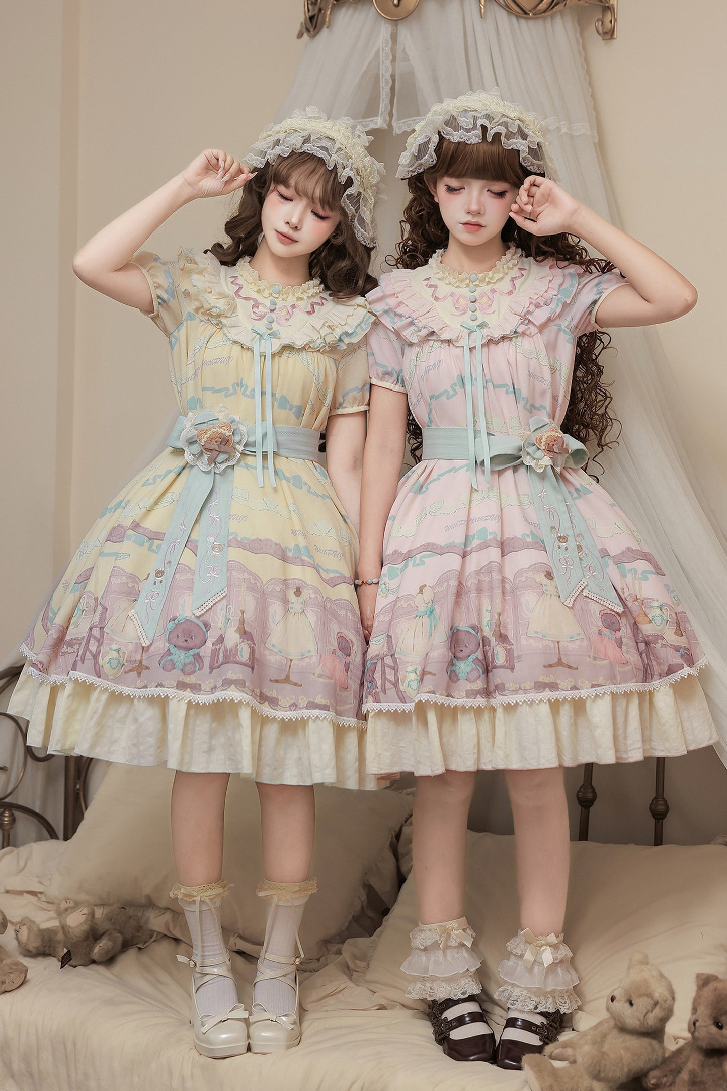 Teddy Bear Print Doll Lolita Dress